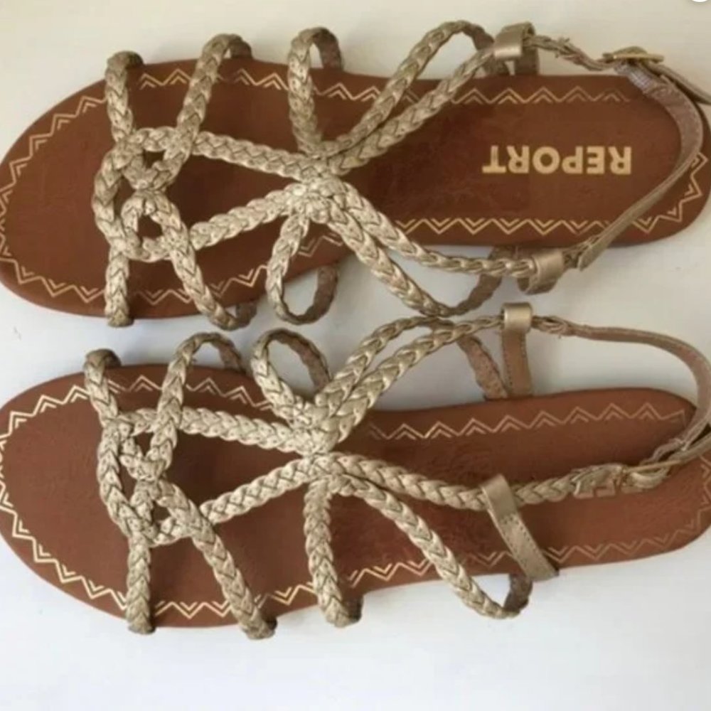 New Report Sandals Gina Gladiator Braided